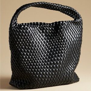 Antik Kraft Woven Faux-Leather Slouchy Bag
